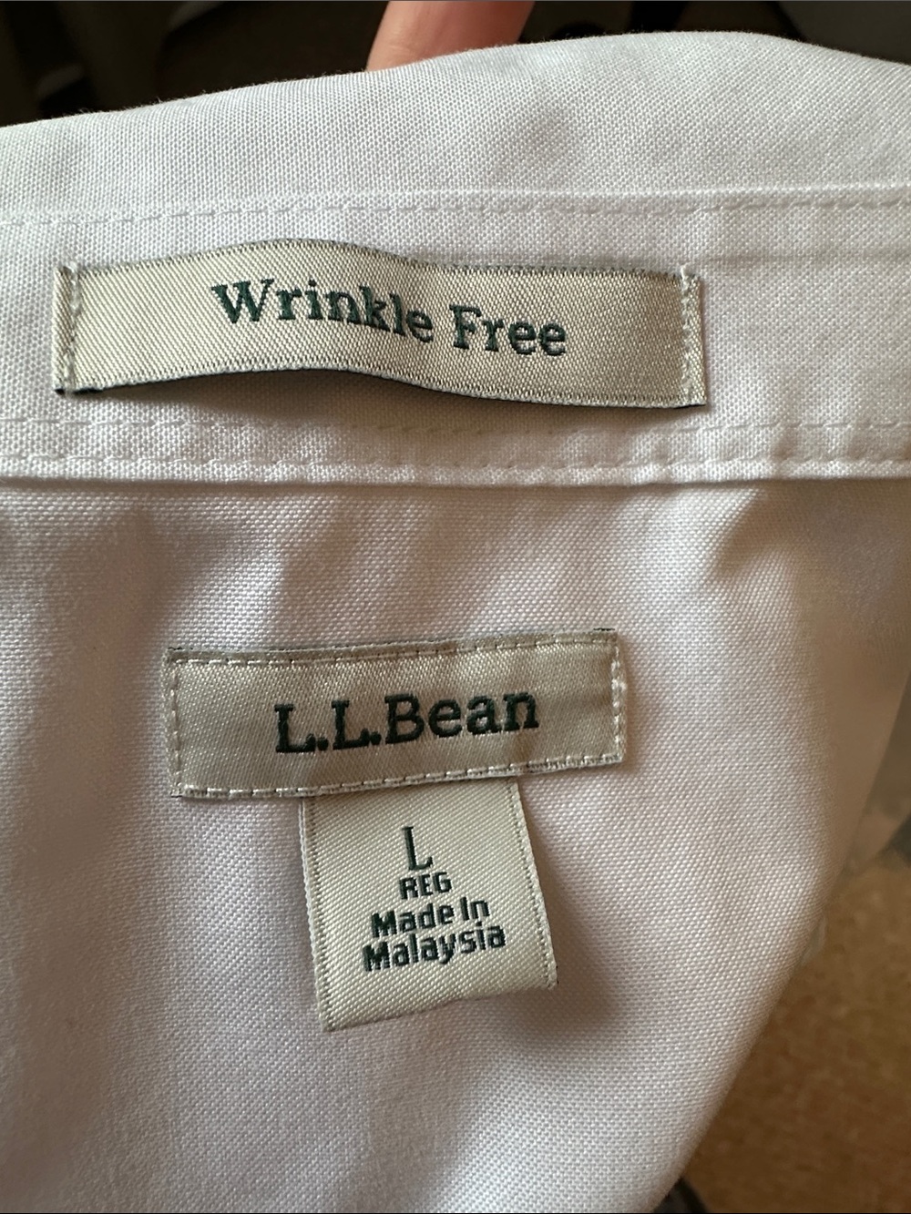 L.L. Bean Women's White Button-Down Shirt - Picture 6 of 7